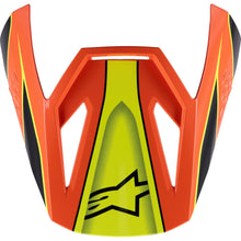 Alpinestars SM3 Youth Fray Visor - Black/Orange/Yellow Fluo - Glossy [MPN: 8980525-1455-TU]_1864257
