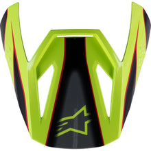 Alpinestars SM3 Youth Fray Visor - Red/Yellow Fluo/Black - Glossy [MPN: 8980525-3051-TU]_1864237