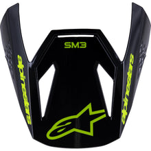 Alpinestars SM3 Youth Radium Visor - Black/Yellow Fluo - Glossy [MPN: 8980625-1515-TU]_1864229