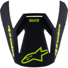 Alpinestars SM3 Youth Radium Visor - Black/Yellow Fluo - Matte [MPN: 8980625-1559-TU]_1864236