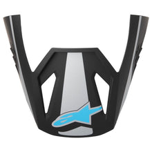 Alpinestars SM3 Heat Visor - Silver/Blue/Black - Matte [MPN: 8980626-1949-TU]_1867402