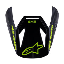 Alpinestars SM3 Heat Visor - Yellow Fluo/Black - Glossy [MPN: 8980626-5011-TU]_1867405