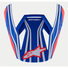 Alpinestars SM3 Youth Wurx Visor - Blue/Red/White/Black - Glossy [MPN: 8980725-7312-TU]_1867692