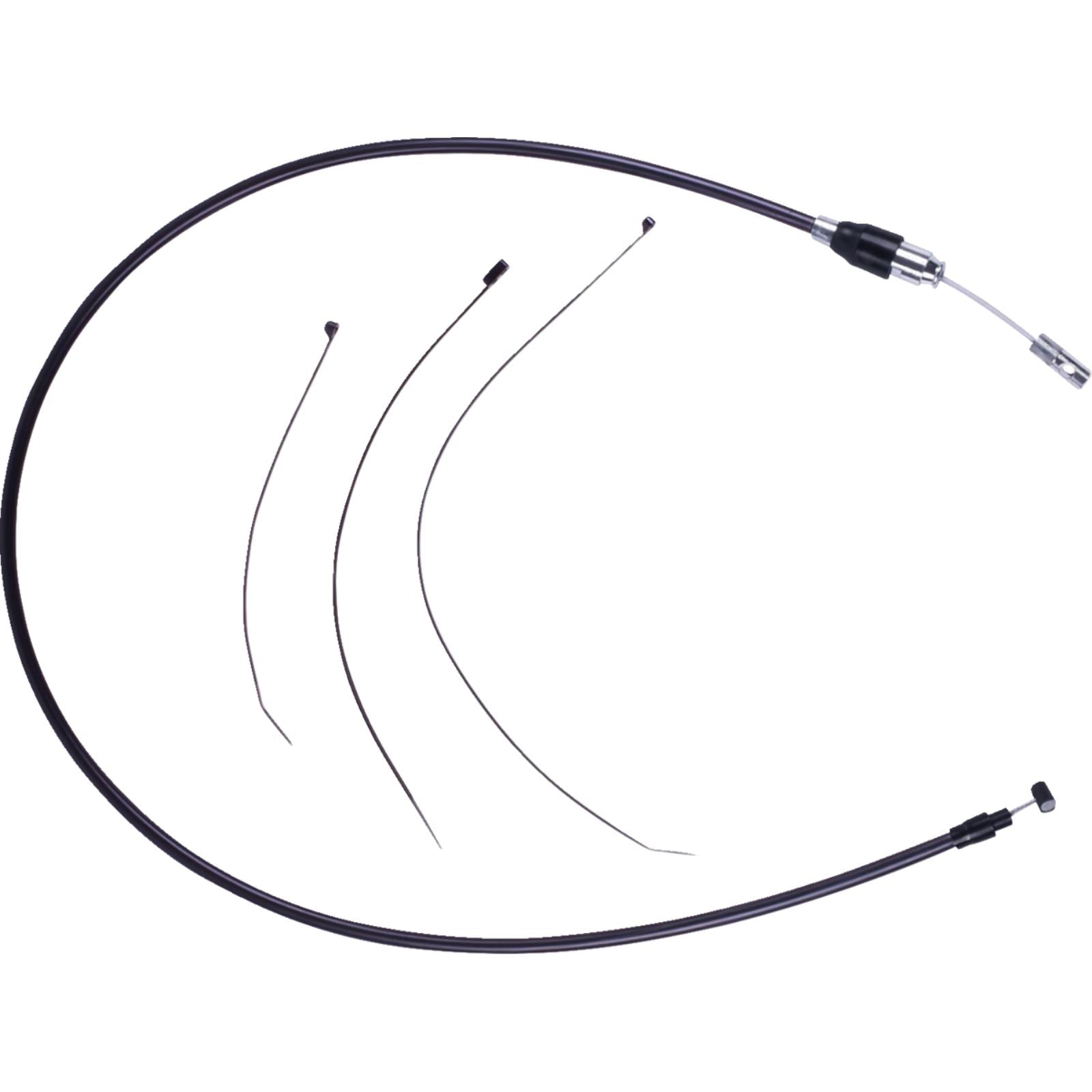 Drag Specialties Quick Connect Clutch Cable - Upper - Black/Black 0652-3256_1726895