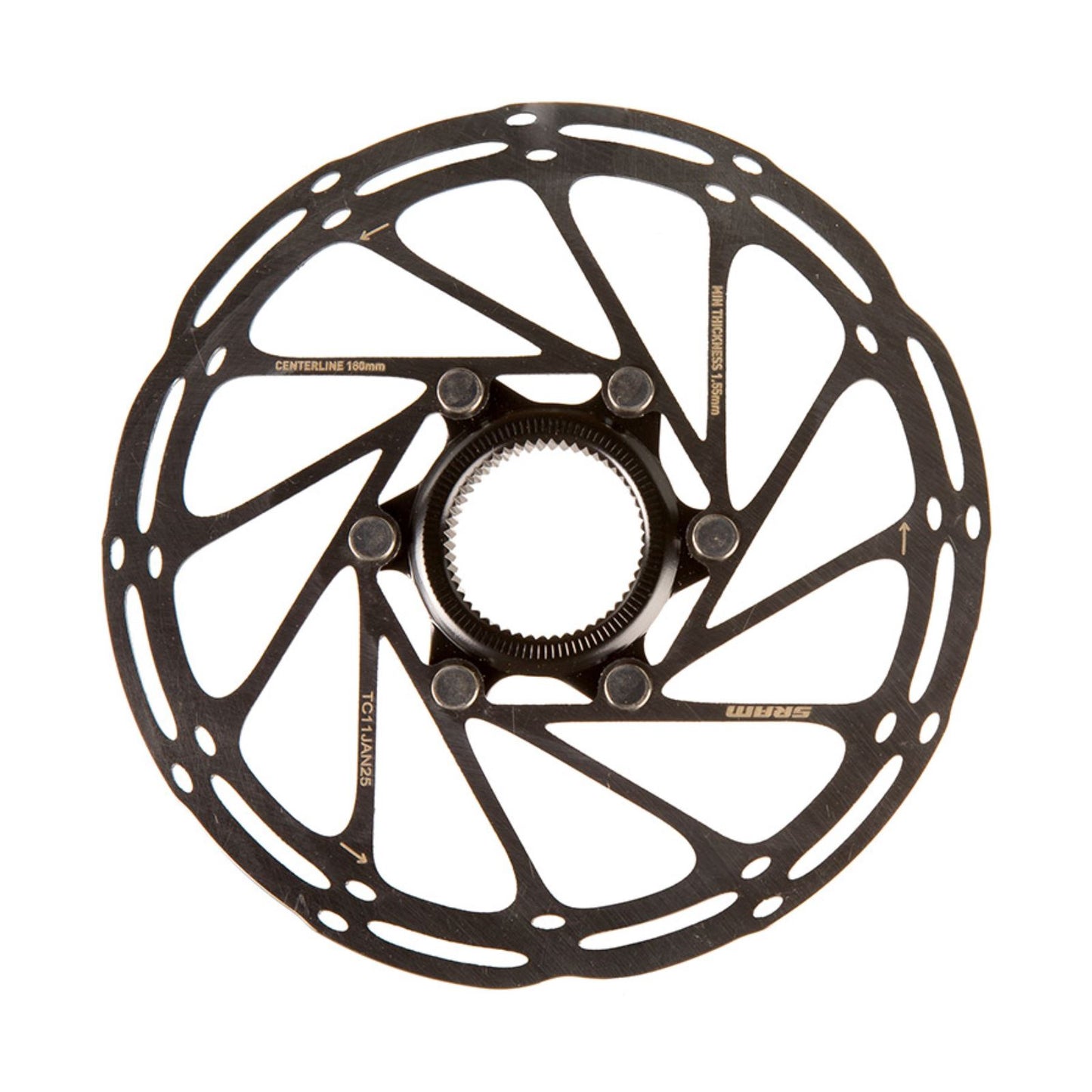 SRAM CenterLine Disc Brake Rotor - 160mm, Center Lock, 1.85mm, Includes Internal Tooled Lockring [MPN: 00.5018.037.037]_1727056