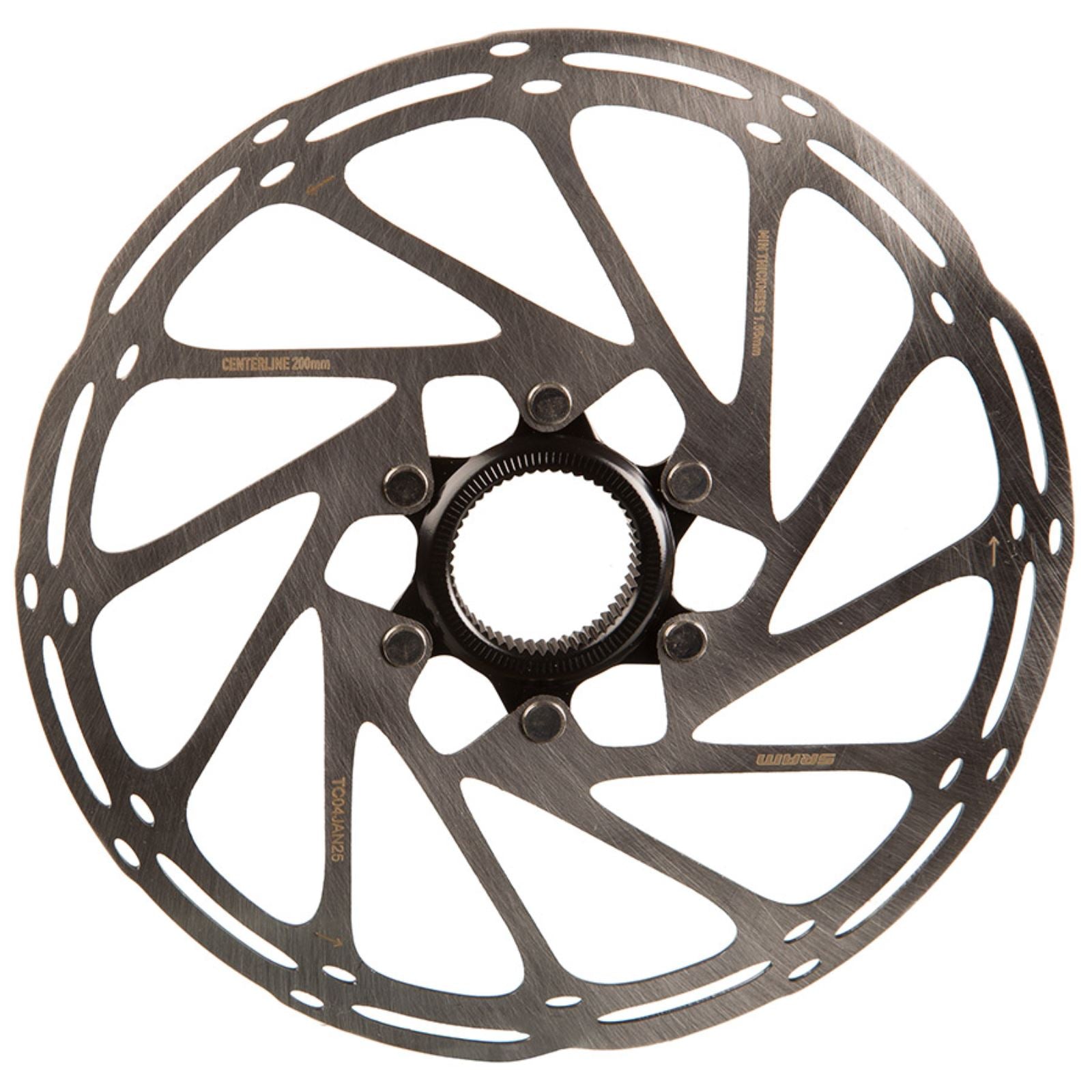 SRAM CenterLine Disc Brake Rotor - 200mm, Center Lock, 2.0mm, Includes External Tooled Lockring [MPN: 00.5018.037.039]_1727043