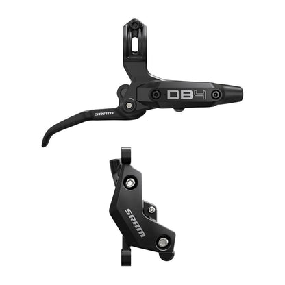 SRAM DB4 Disc Brake and Lever - Left, Front or Rear, 2000mm Hose, Post Mount, 4-Piston, Aluminum Lever, Diffusion Black, A1 [MPN: 00.5018.242.000]_1727055