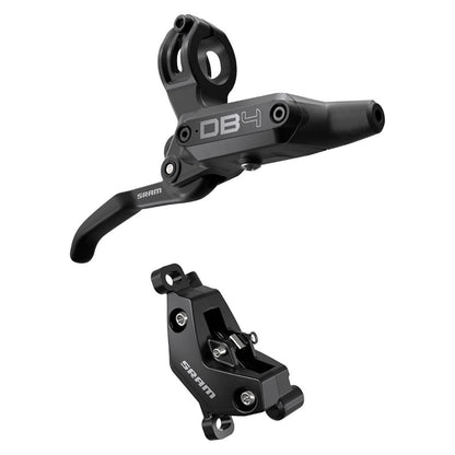 SRAM DB4 Disc Brake and Lever - Right, Front or Rear, 2000mm Hose, Post Mount, 4-Piston, Aluminum Lever, Diffusion Black, A1 [MPN: 00.5018.242.001]_1727054