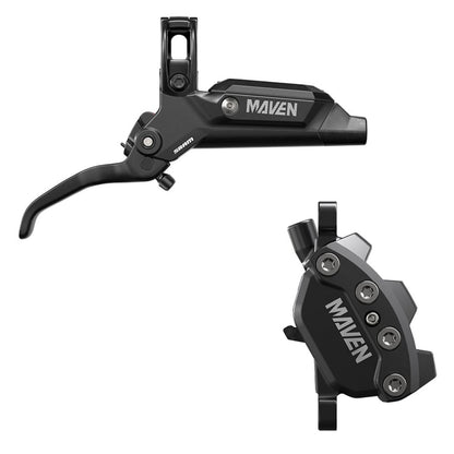 SRAM Maven Base Disc Brake and Lever - Rear or Front, 2000mm Hose, Post Mount, 4-Piston, Aluminum Lever, SS Hardware, Diffusion Black, A1 [MPN: 00.5018.241.001]_1727117