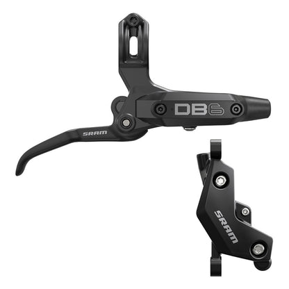 SRAM DB6 Disc Brake and Lever - Left, Front or Rear, 2000mm Hose, Post Mount, 4-Piston, Aluminum Lever, Diffusion Black, A1 [MPN: 00.5018.243.000]_1727119