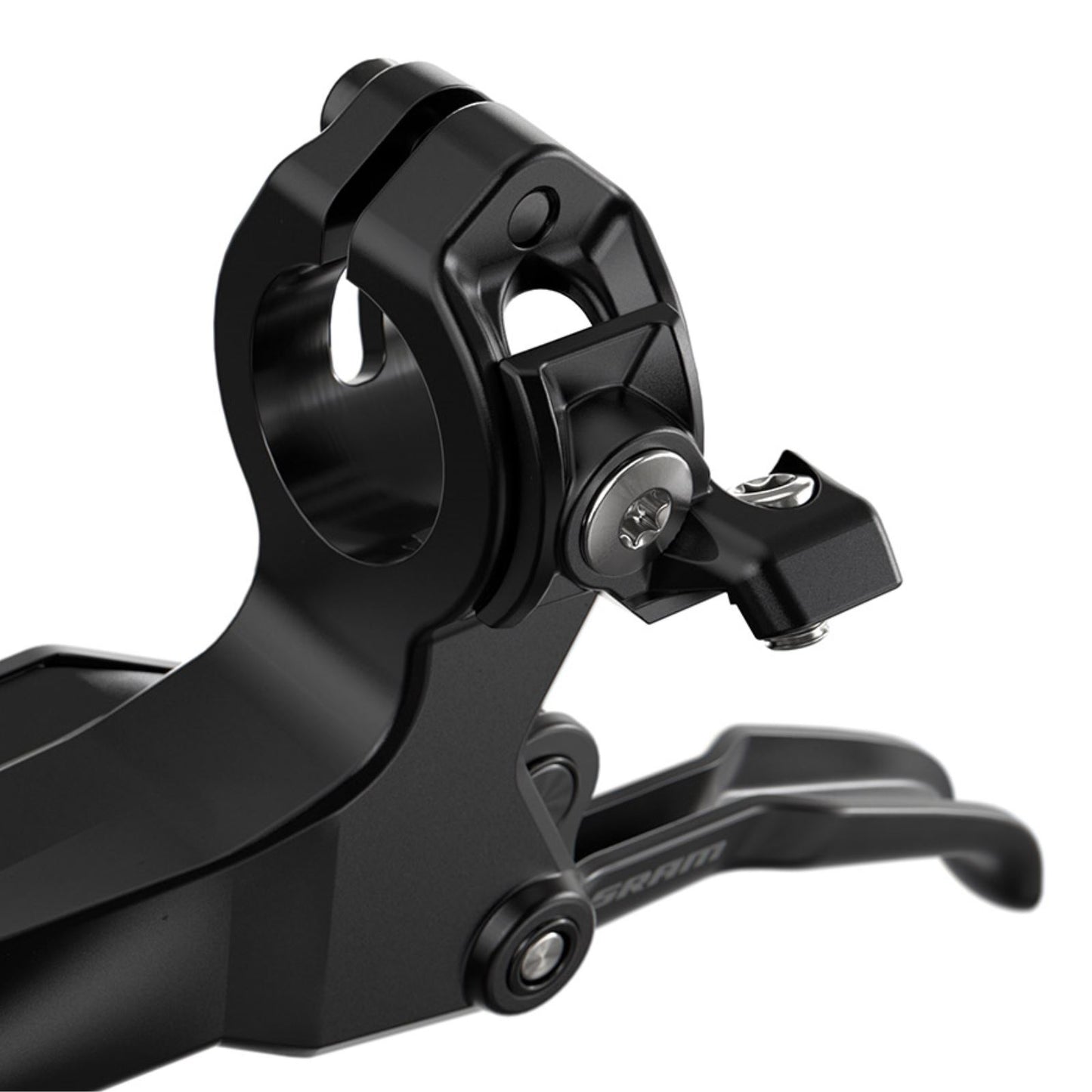 SRAM DB6 Disc Brake and Lever - Right, Front or Rear, 2000mm Hose, Post Mount, 4-Piston, Aluminum Lever, Diffusion Black, A1 [MPN: 00.5018.243.001]_1727121