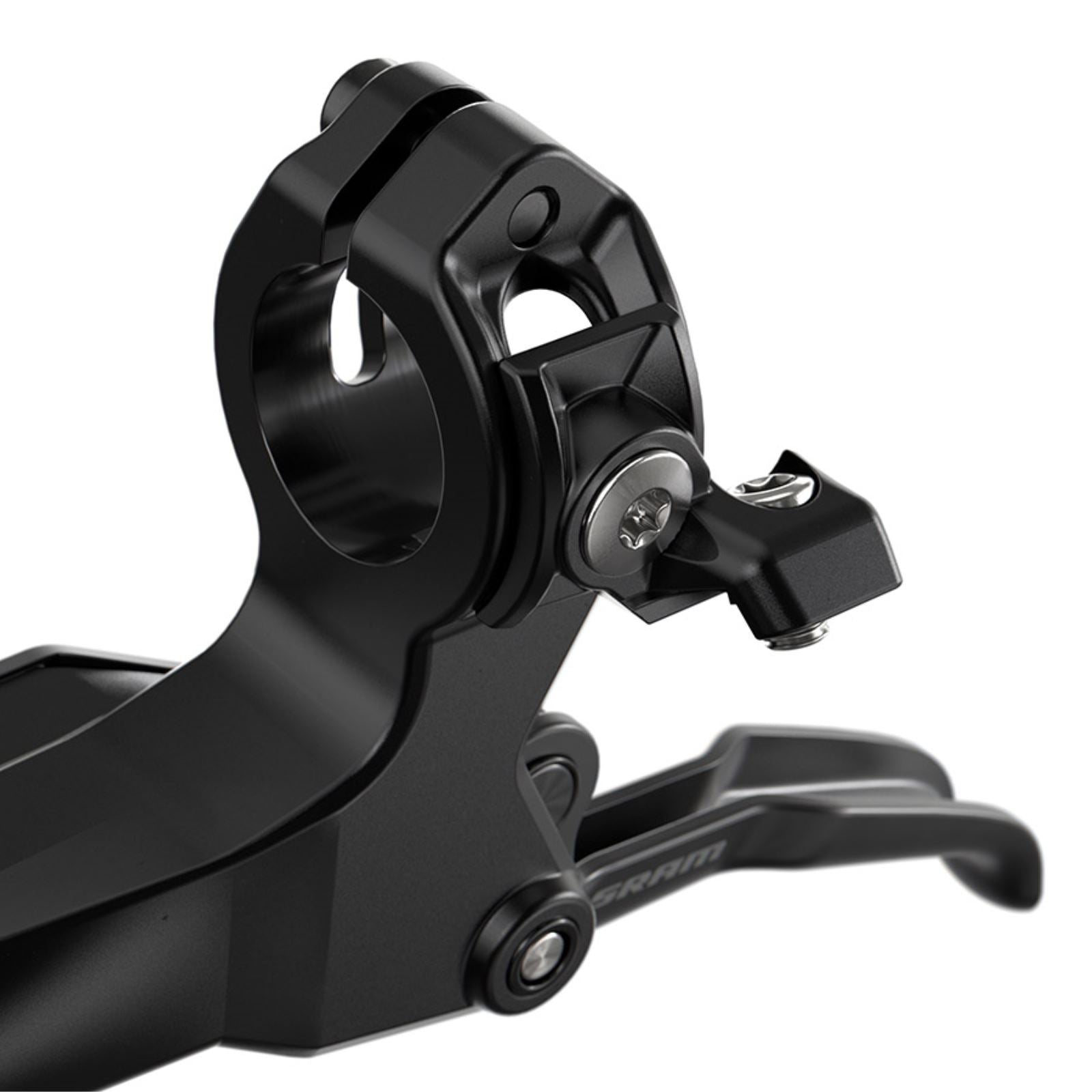 SRAM DB6 Disc Brake and Lever - Right, Front or Rear, 2000mm Hose, Post Mount, 4-Piston, Aluminum Lever, Diffusion Black, A1 [MPN: 00.5018.243.001]_1727121