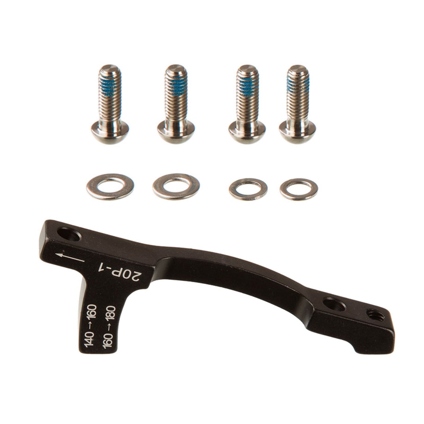 SRAM Post Bracket 20 P 1 Disc Brake Adaptor - For 160mm and 180mm Rotors Only, Includes Bracket and Titanium Bolts [MPN: 00.5318.007.011]_1727130