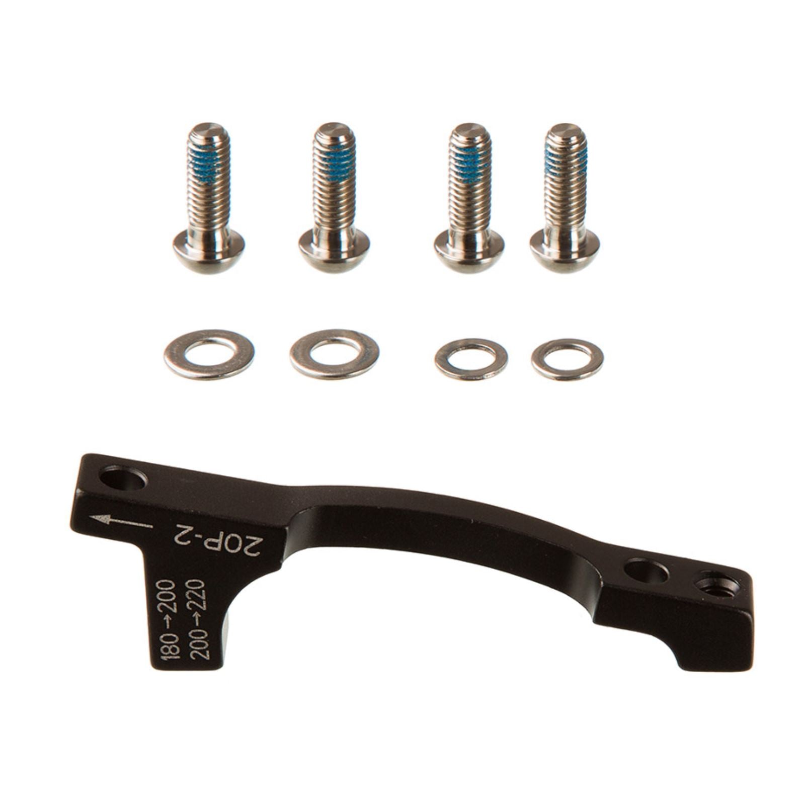 SRAM Post Bracket 20 P 2 Disc Brake Adaptor - For 200mm and 220mm Rotors Only, Includes Bracket and Titanium Bolts [MPN: 00.5318.007.012]_1727131