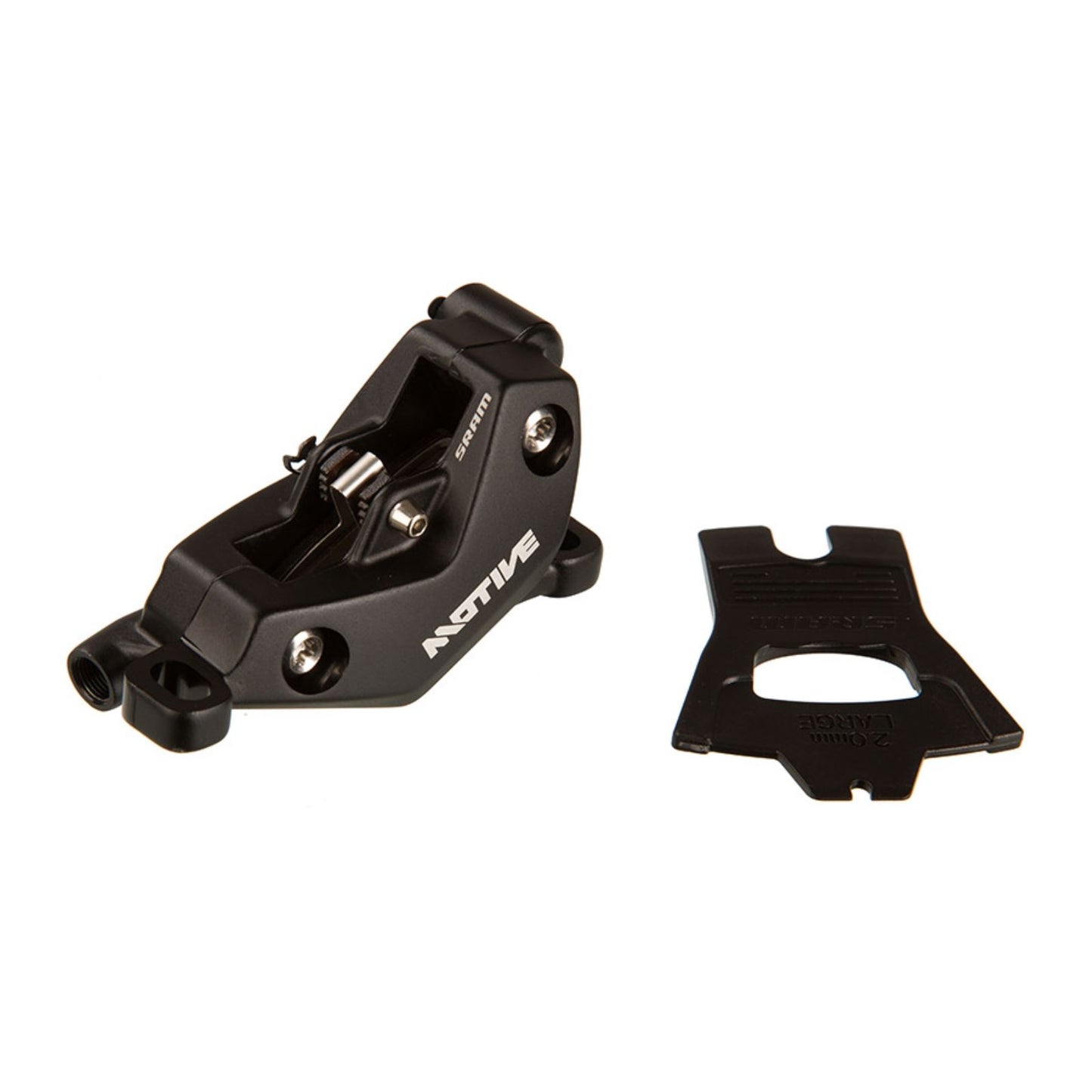 SRAM Motive Bronze Disc Brake Caliper Assembly - Front/Rear, Post Mount, 4-Piston, Diffusion Black, A1+ [MPN: 11.5018.056.031]_1727095