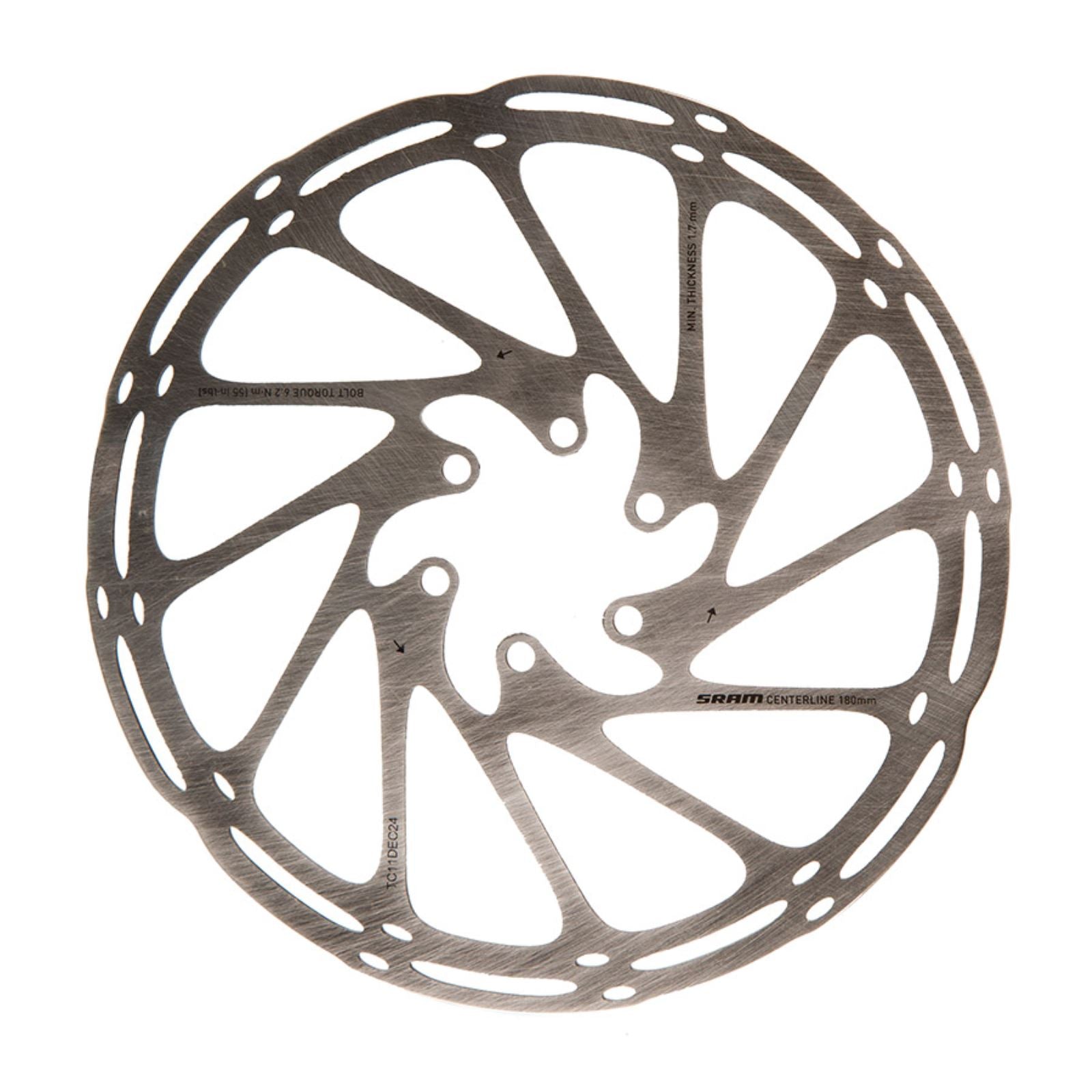 SRAM CenterLine Disc Brake Rotor - 180mm, 6-Bolt, 2.0mm [MPN: 00.5018.037.032]_1727103
