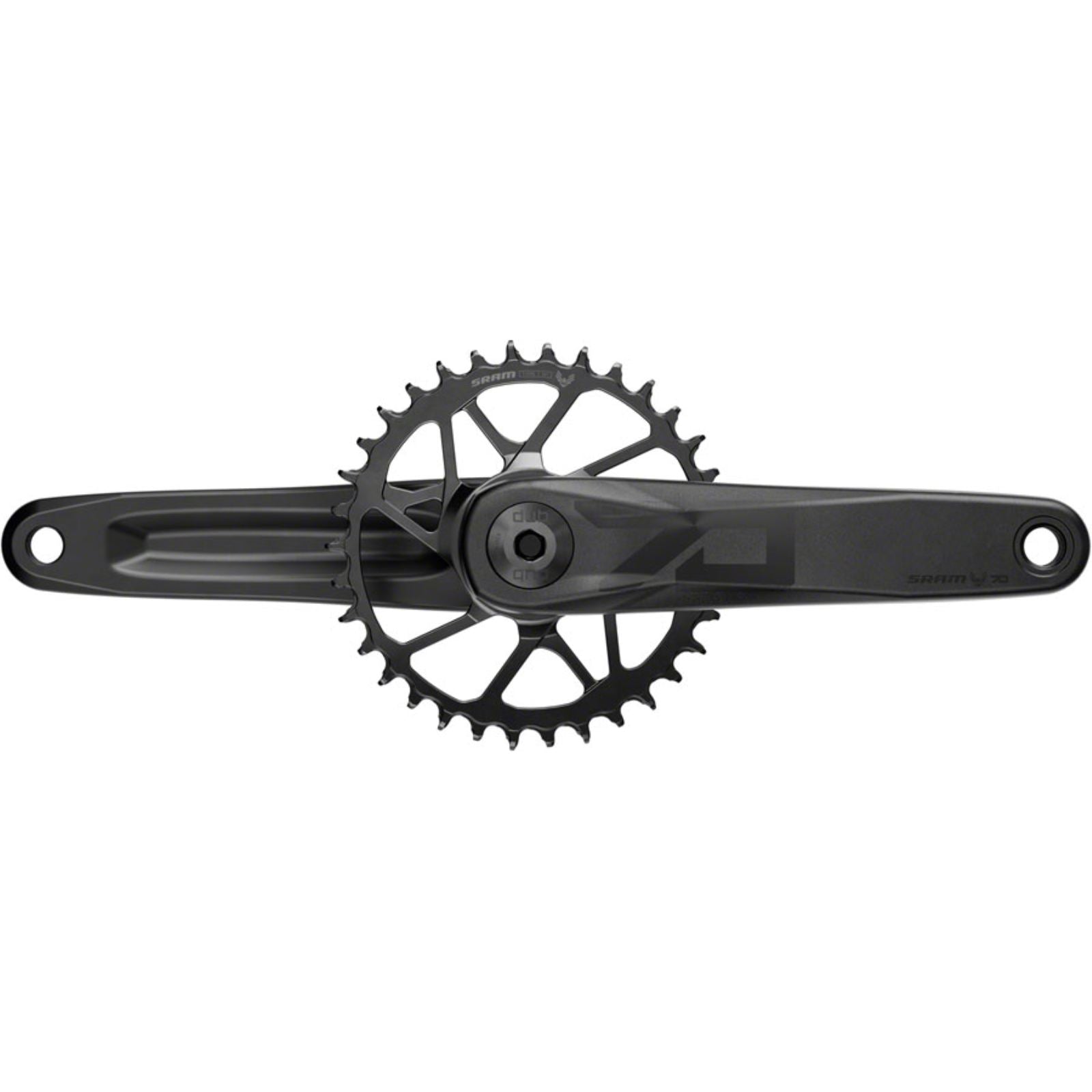 SRAM Eagle 70 DUB Crankset Speed: 12 Spindle: 28.99mm, Black [MPN: 00.6118.701.004]_1950606