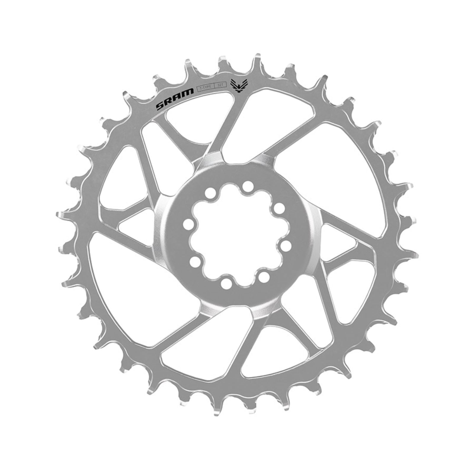 SRAM Eagle 90 T-Type Direct Mount Chainring - 32t, 12-Speed, 8-Bolt Direct Mount, 3mm Offset, Steel, Silver [MPN: 11.6218.068.001]_1727186