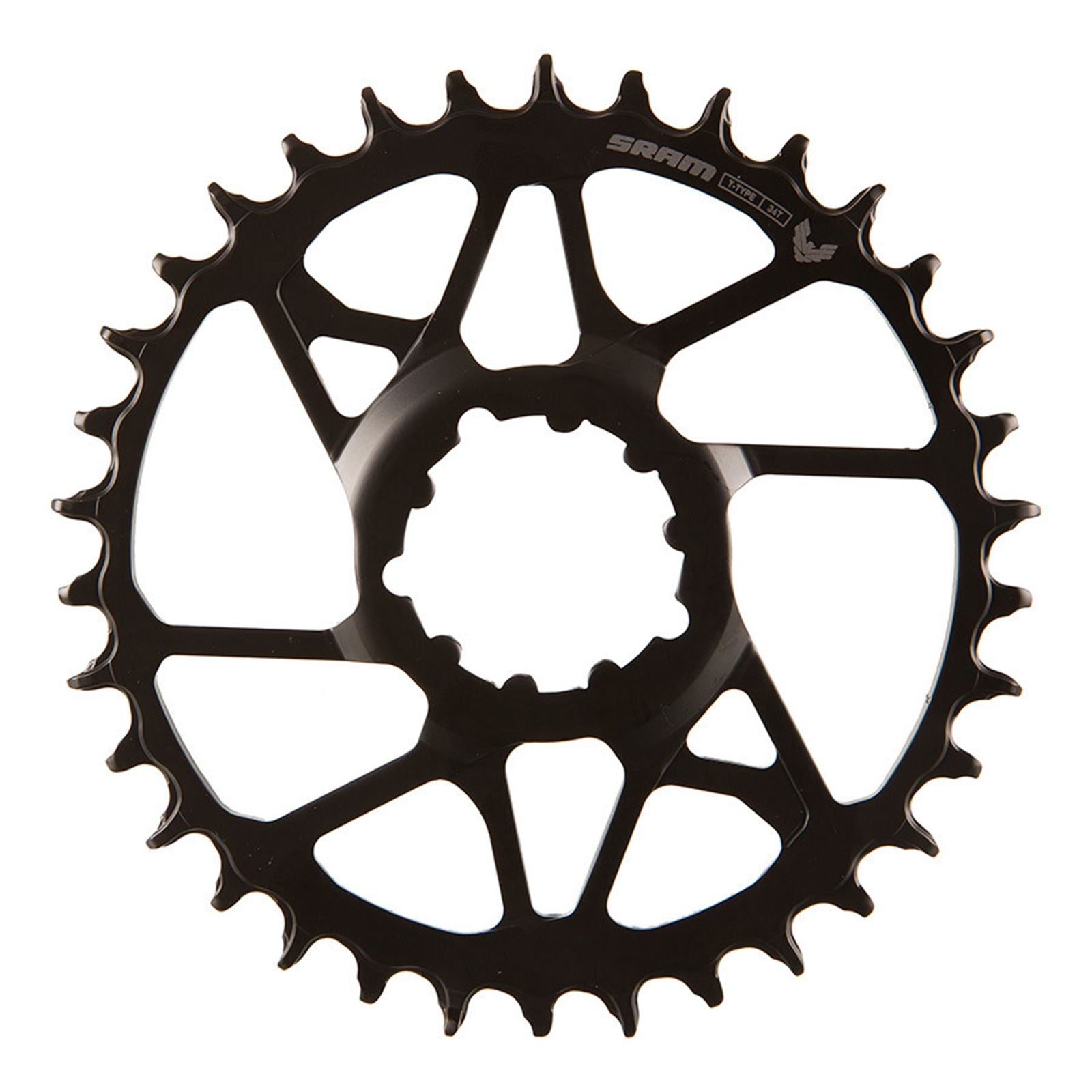 SRAM Eagle 70 T-Type Direct Mount Chainring - 34t, 12-Speed, 3-Bolt Direct Mount, 3mm Offset, Steel, Black [MPN: 11.6218.069.002]_1734558