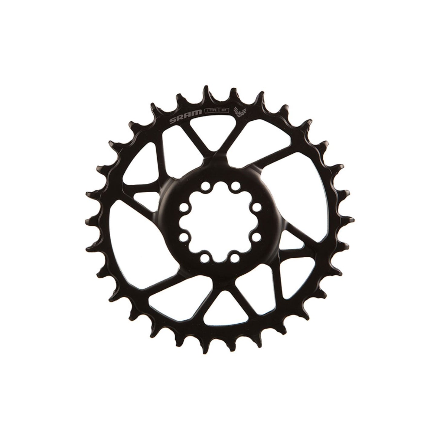 SRAM S1000 Eagle T-Type Direct Mount Chainring - 30t, 12-Speed, 8-Bolt Direct Mount, 3mm Offset, Steel, Black [MPN: 11.6218.071.000]_1727188