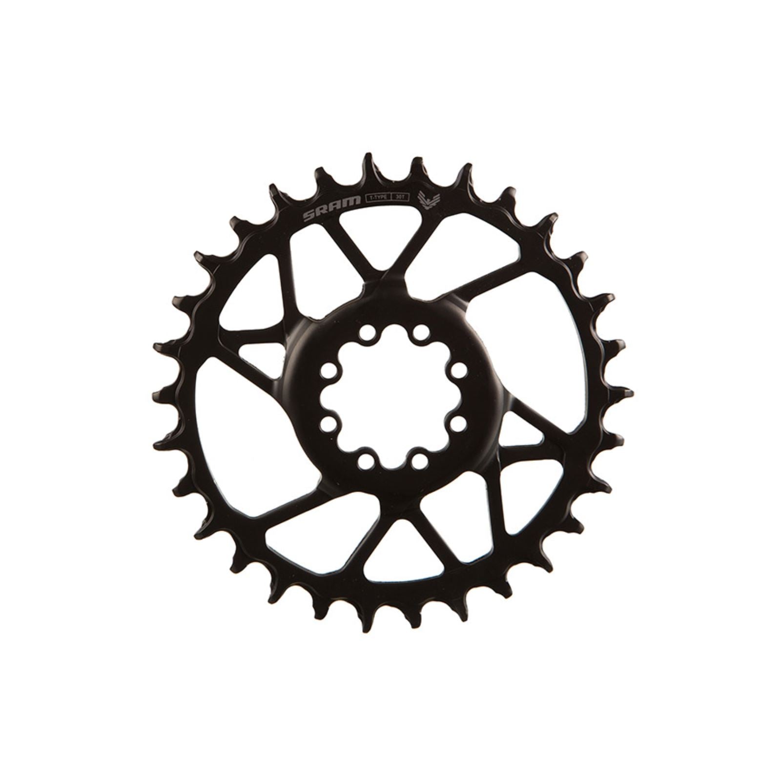 SRAM S1000 Eagle T-Type Direct Mount Chainring - 30t, 12-Speed, 8-Bolt Direct Mount, 3mm Offset, Steel, Black [MPN: 11.6218.071.000]_1727188