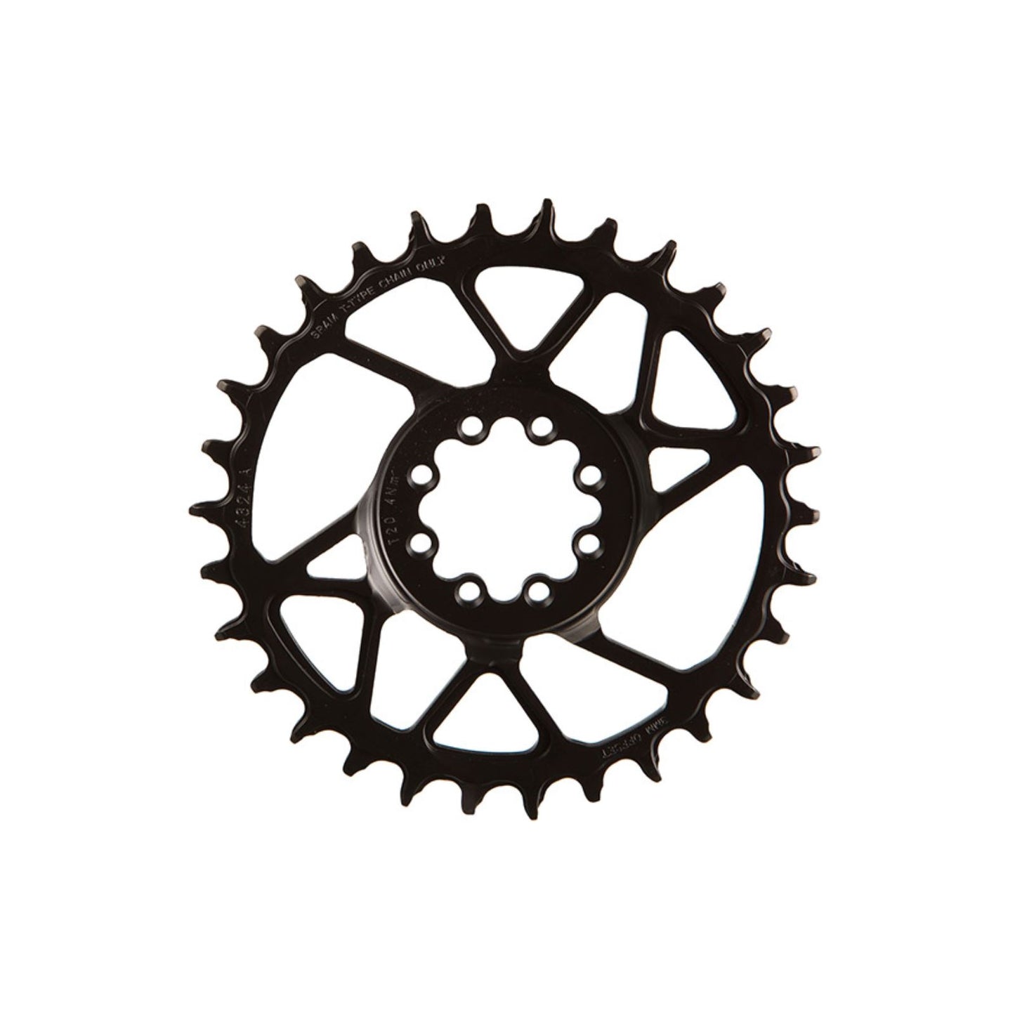 SRAM S1000 Eagle T-Type Direct Mount Chainring - 30t, 12-Speed, 8-Bolt Direct Mount, 3mm Offset, Steel, Black [MPN: 11.6218.071.000]_1727189