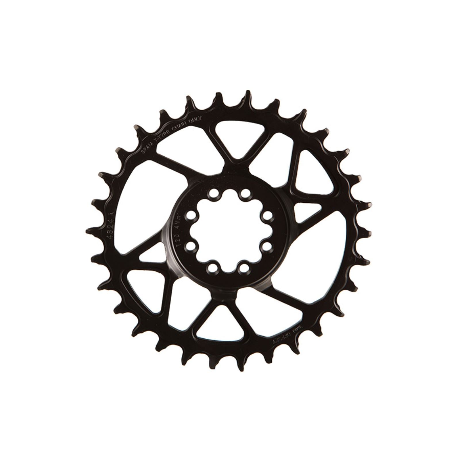 SRAM S1000 Eagle T-Type Direct Mount Chainring - 30t, 12-Speed, 8-Bolt Direct Mount, 3mm Offset, Steel, Black [MPN: 11.6218.071.000]_1727189