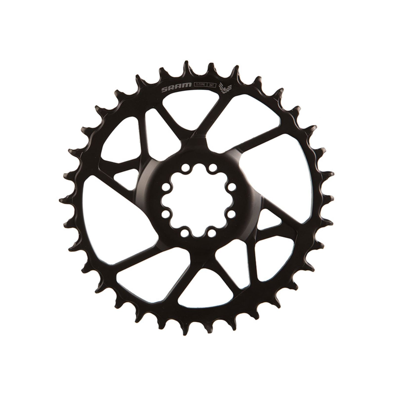 SRAM S1000 Eagle T-Type Direct Mount Chainring - 34t, 12-Speed, 8-Bolt Direct Mount, 3mm Offset, Steel, Black [MPN: 11.6218.071.002]_1727193