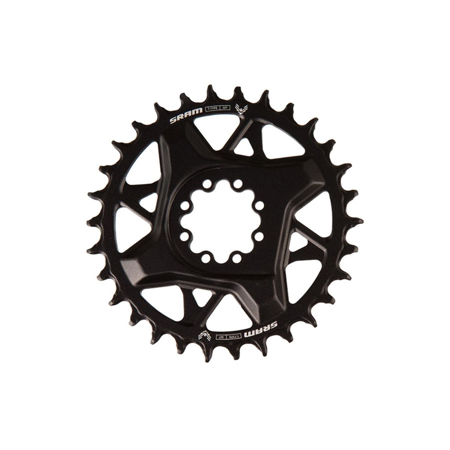 SRAM S1000 Eagle T-Type Direct Mount Chainring - 30t, 12-Speed, 8-Bolt Direct Mount, 3mm Offset, Aluminum, Black [MPN: 11.6218.071.003]_1727194