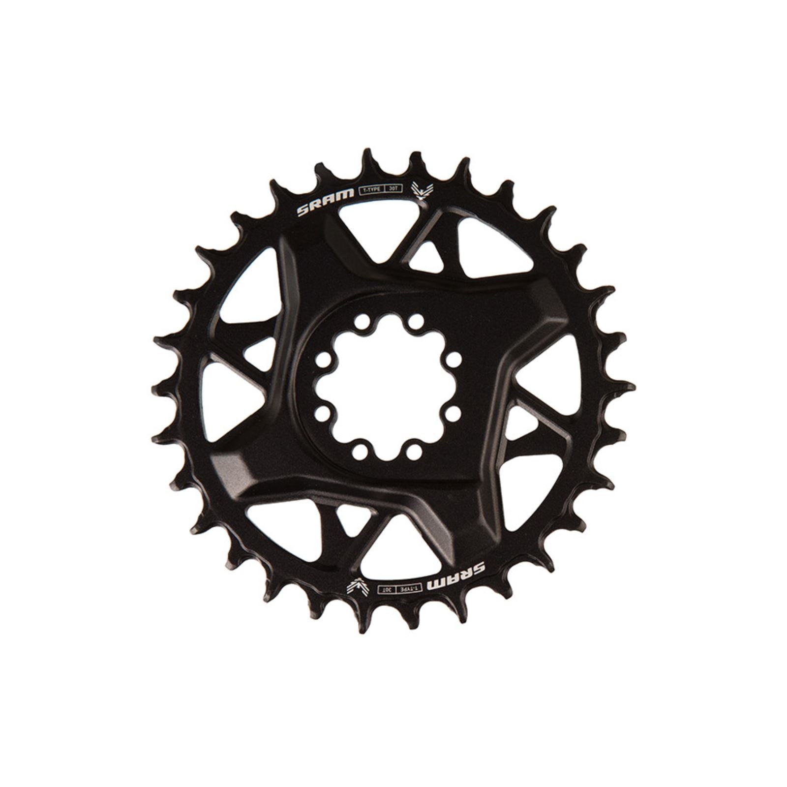 SRAM S1000 Eagle T-Type Direct Mount Chainring - 30t, 12-Speed, 8-Bolt Direct Mount, 3mm Offset, Aluminum, Black [MPN: 11.6218.071.003]_1727194