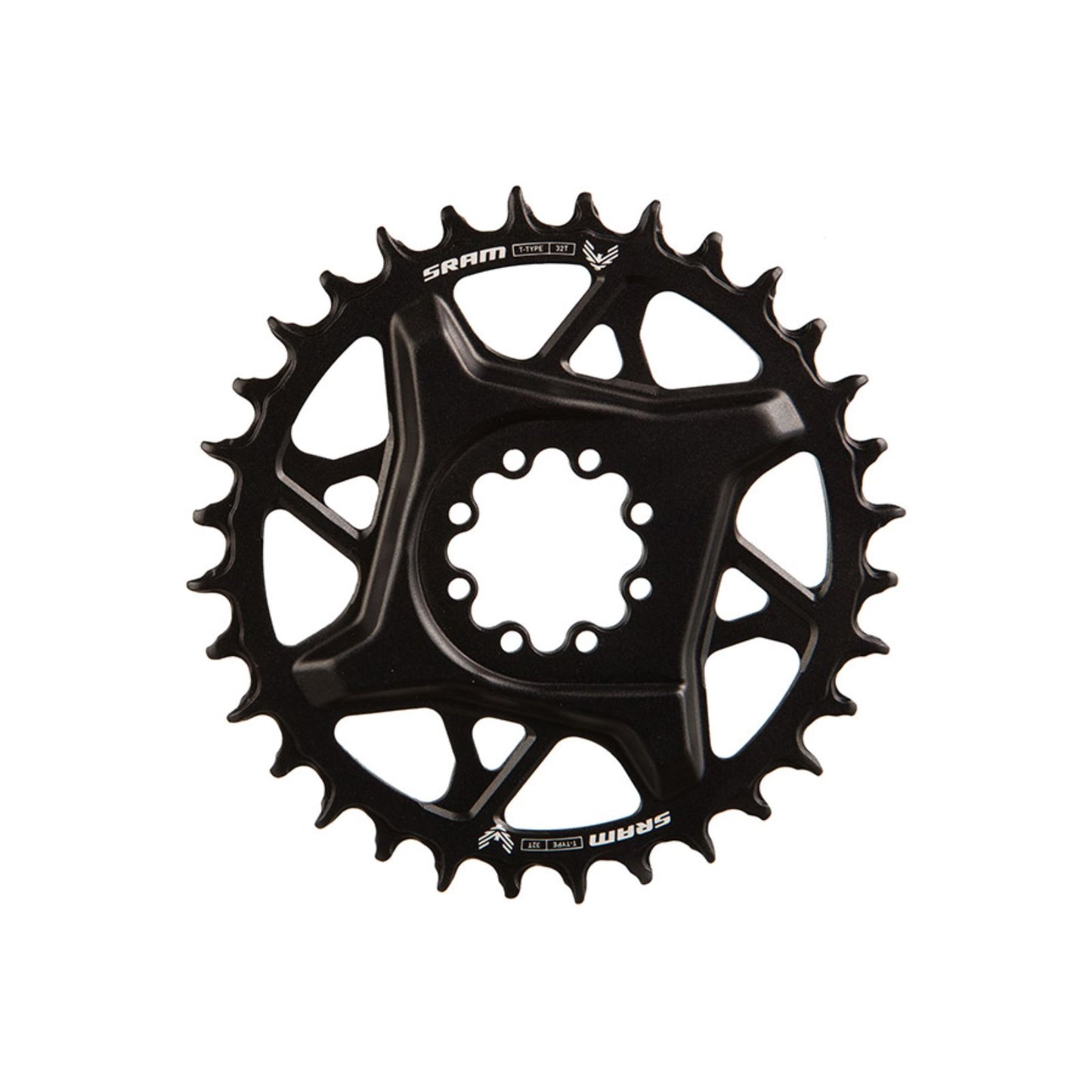 SRAM S1000 Eagle T-Type Direct Mount Chainring - 32t, 12-Speed, 8-Bolt Direct Mount, 3mm Offset, Aluminum, Black [MPN: 11.6218.071.004]_1727197