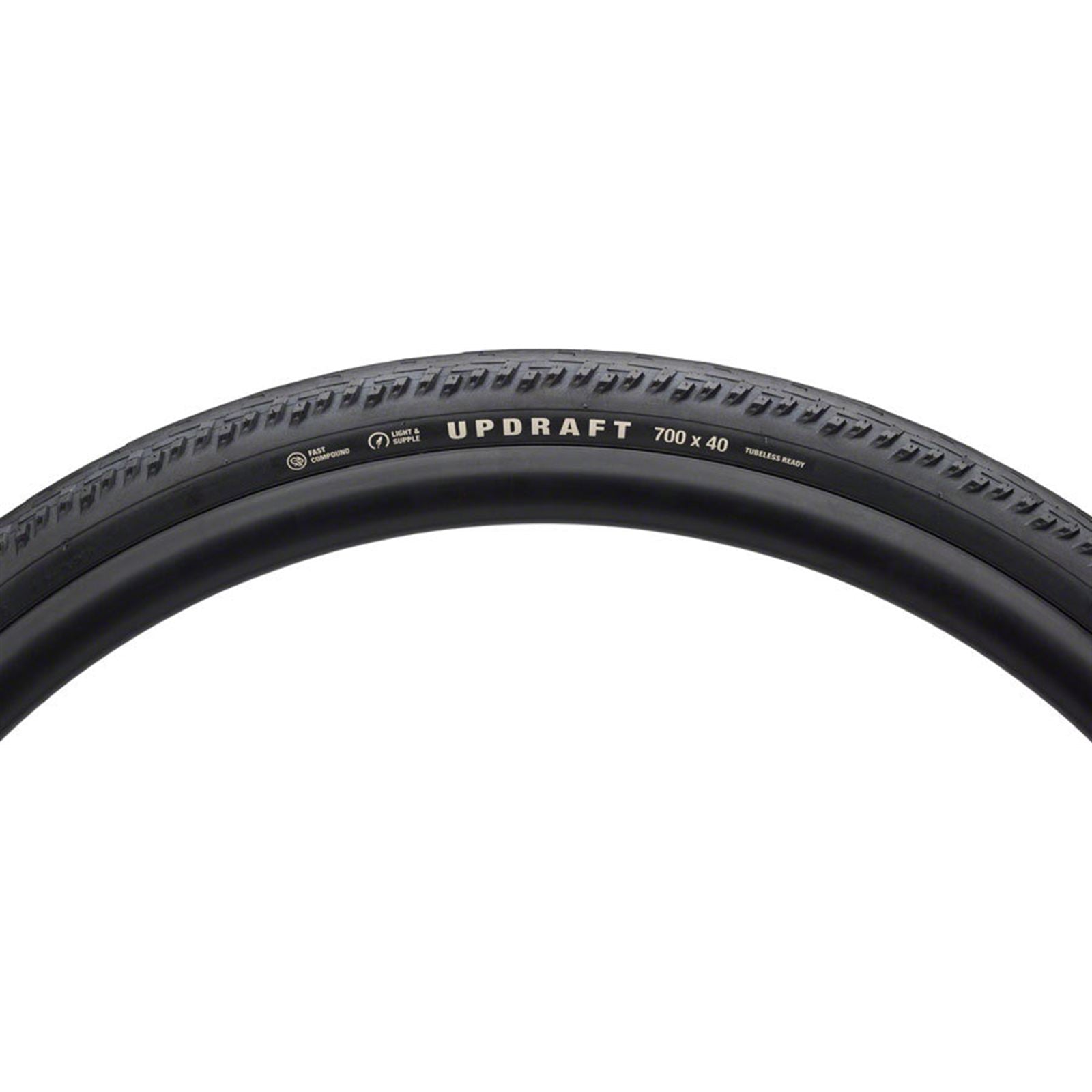Teravail Updraft Tire - 700 x 40, Tubeless, Folding, Black, Light and Supple [MPN: 19-000539]_1932920