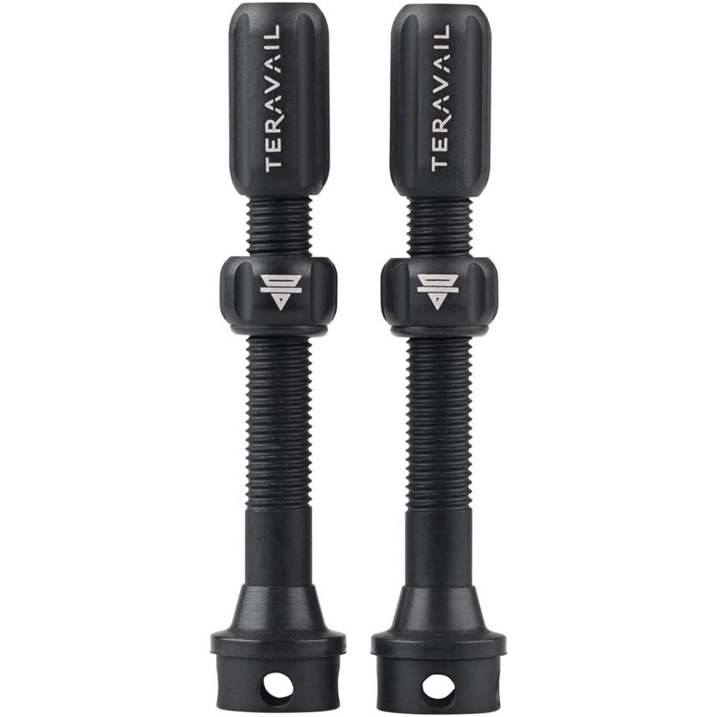 Teravail Alloy Tubeless Valves - Pair - 48mm -  Matte Black [MPN: 19-000178-A]_1926400
