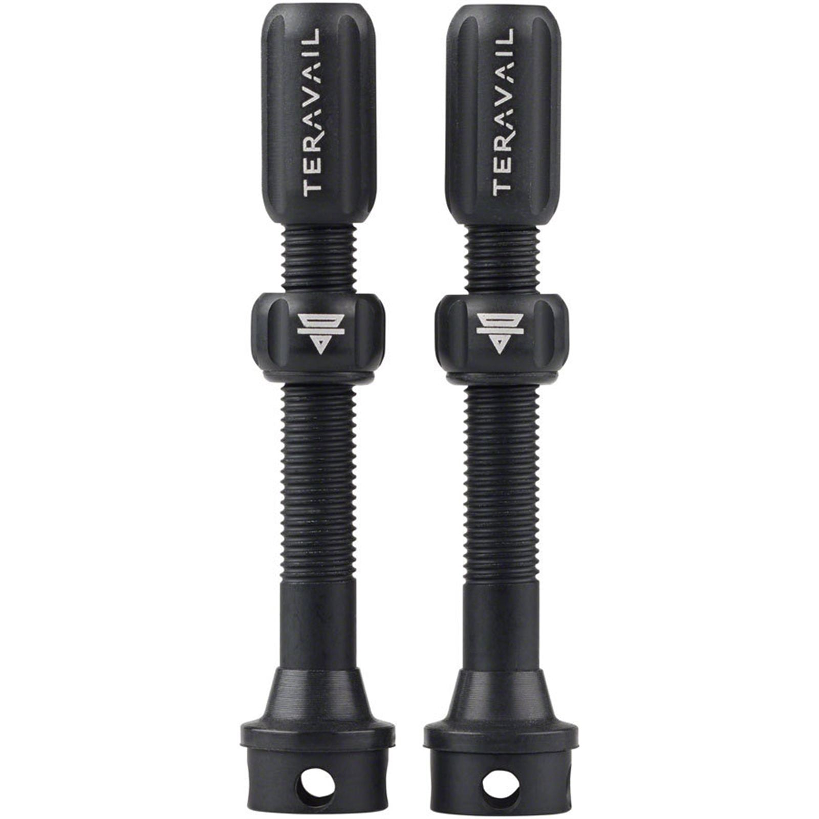 Teravail Alloy Tubeless Valves - Pair - 48mm -  Matte Black [MPN: 19-000178-A]_1926400