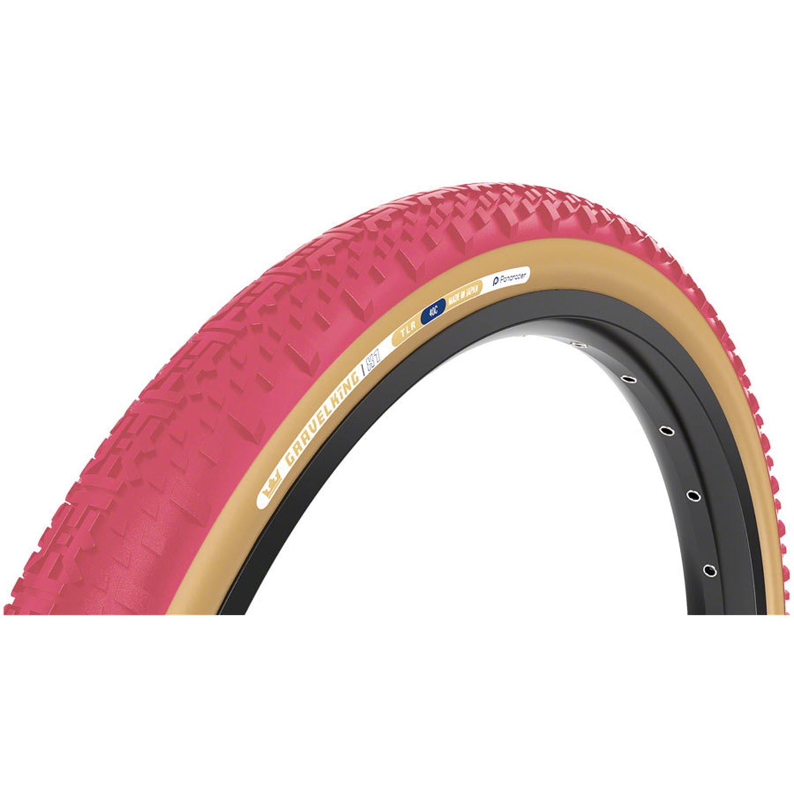 Panaracer GravelKing X1 Tire 700x40, Tubeless, Folding, Cranberry/Brown [MPN: F740-GKX1-CR-D2]_1933065