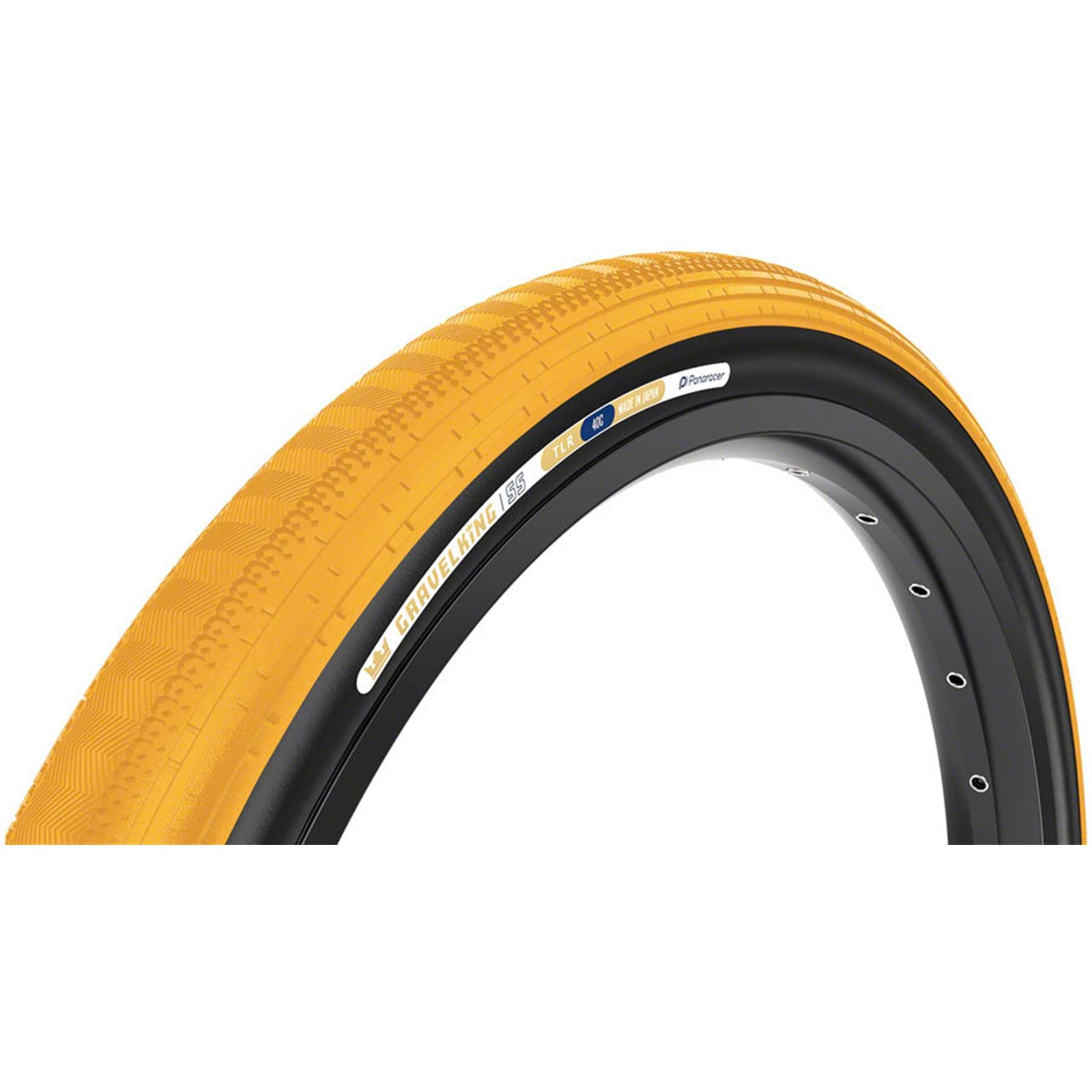 Panaracer GravelKing SS Tire 700x45, Tubeless, Folding, Honey Butter/Black [MPN: F745-GKSS-HB-B2]_1933093