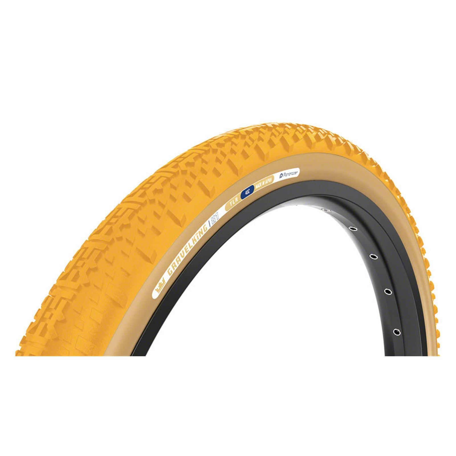 Panaracer GravelKing X1 Tire 700x45, Tubeless, Folding, Honey Butter/Brown [MPN: F745-GKX1-HB-D2]_1933109