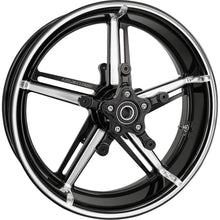 Arlen Ness Wheel with Hub/Adapter - Factory 24 - Front - Black/Contrast Cut - 18x5.5 [MPN: 91-652]_1731550