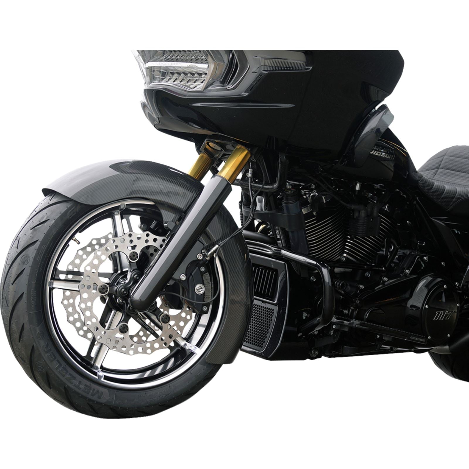 Arlen Ness Wheel with Hub/Adapter - Factory 24 - Front - Black/Contrast Cut - 18x5.5 [MPN: 91-652]_1731812