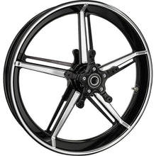 Arlen Ness Wheel with Hub/Adapter - Factory 24 - Front - Black/Contrast Cut - 21x3.5 [MPN: 91-654]_1731732