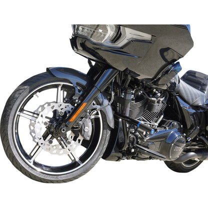 Arlen Ness Wheel with Hub/Adapter - Factory 24 - Front - Black/Contrast Cut - 21x3.5 [MPN: 91-654]_1731758