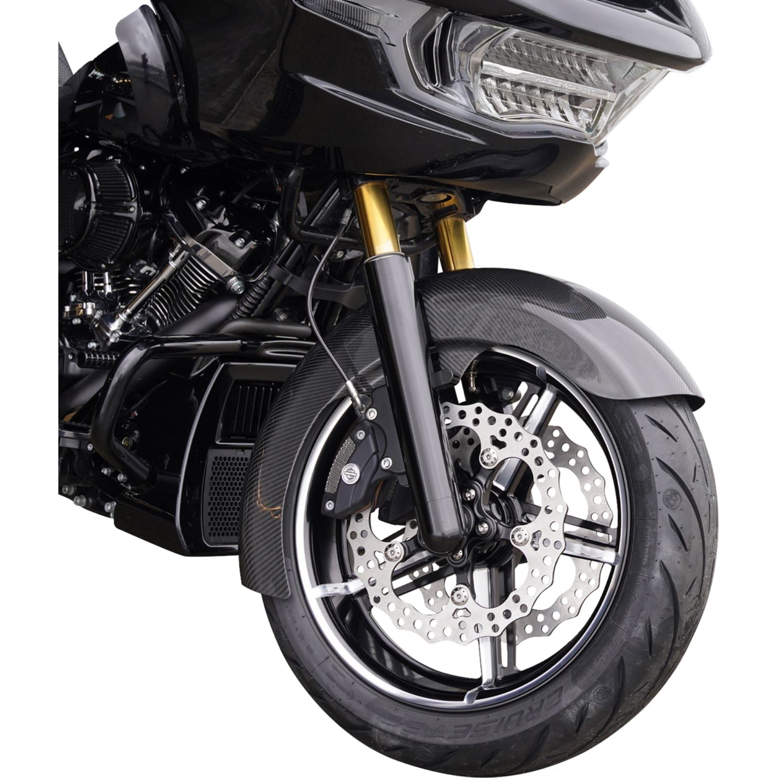 Arlen Ness Wheel - Factory 24 - Front - Black/Contrast Cut - 21x3.5 [MPN: 71-422]_1731898