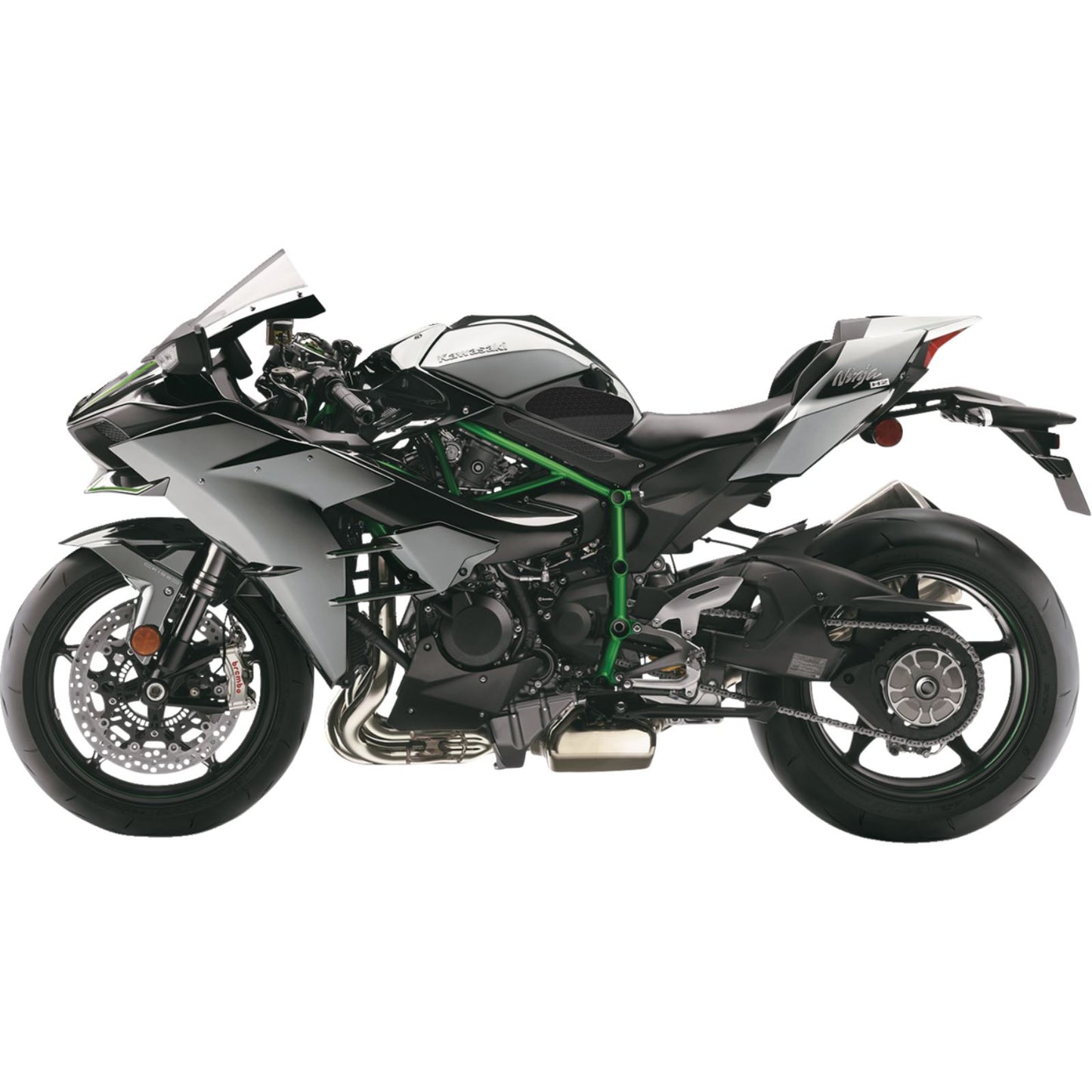 Stompgrip Traction Pad Tank Grips - Icon - Black for Ninja H2 [MPN: 55-14-0108B]_1731456