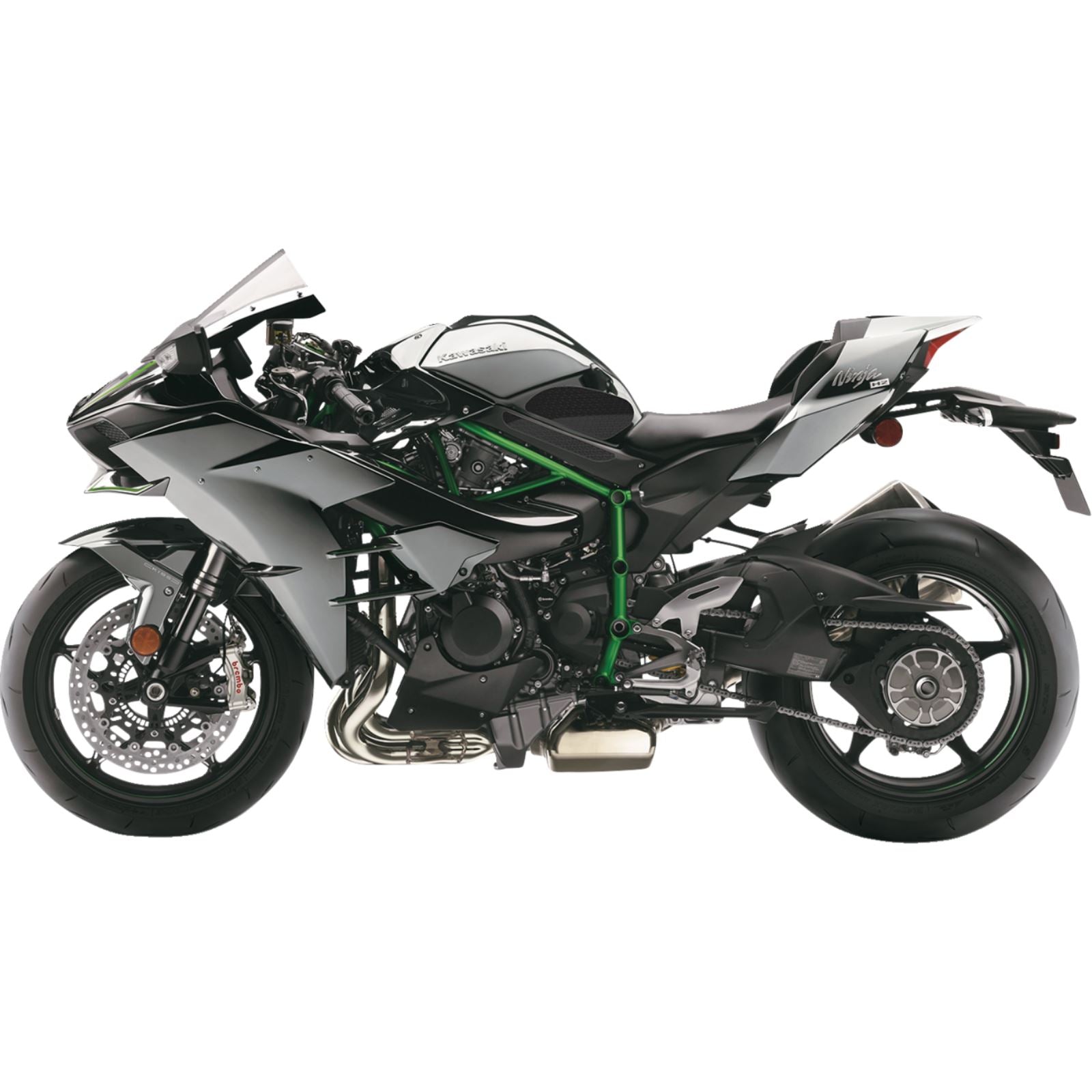 Stompgrip Traction Pad Tank Grips - Icon - Black for Ninja H2 [MPN: 55-14-0108B]_1731456