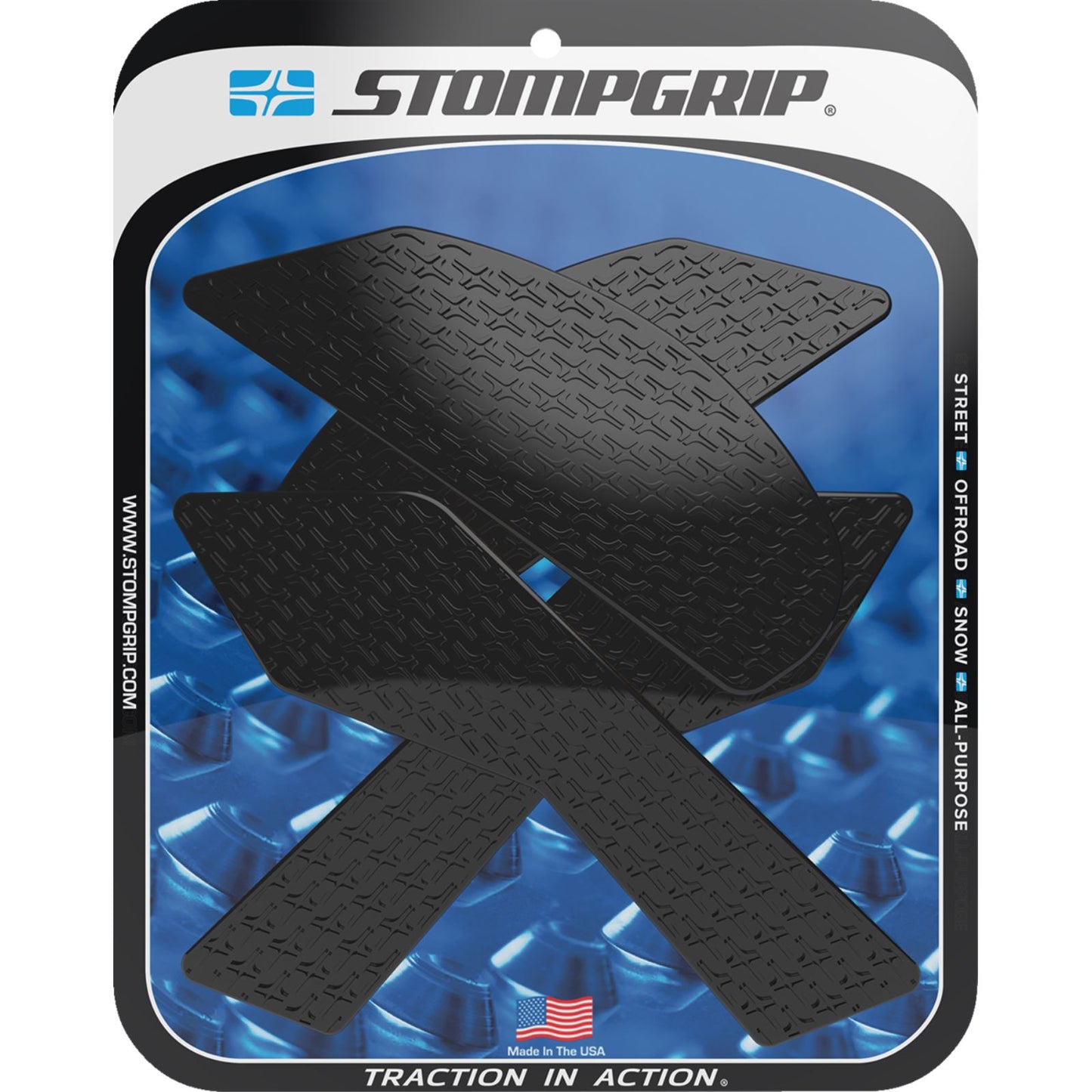 Stompgrip Traction Pad Tank Grips - Icon - Black for Z 900 [MPN: 55-14-0144B]_1731465