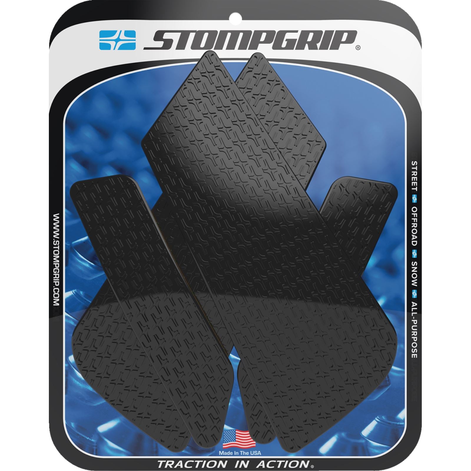 Stompgrip Traction Pad Tank Grips - Icon - Black for BMW [MPN: 55-14-0174B]_1731801