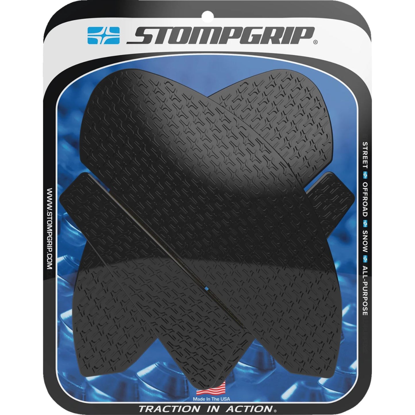 Stompgrip Traction Pad Tank Grips - Icon - Black for YZF-R7 [MPN: 55-14-0182B]_1731616