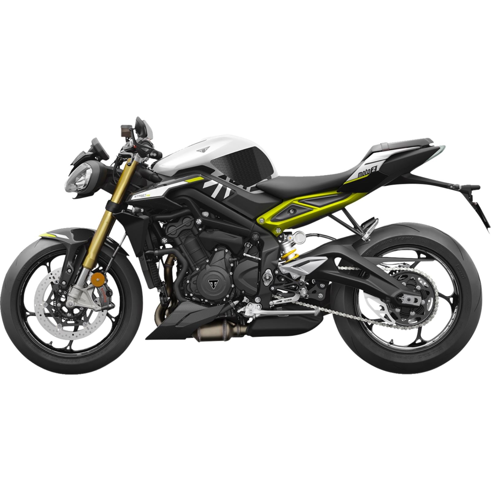 Stompgrip Traction Pad Tank Grips - Icon - Black for Street Triple 765 [MPN: 55-14-0199B]_1731641