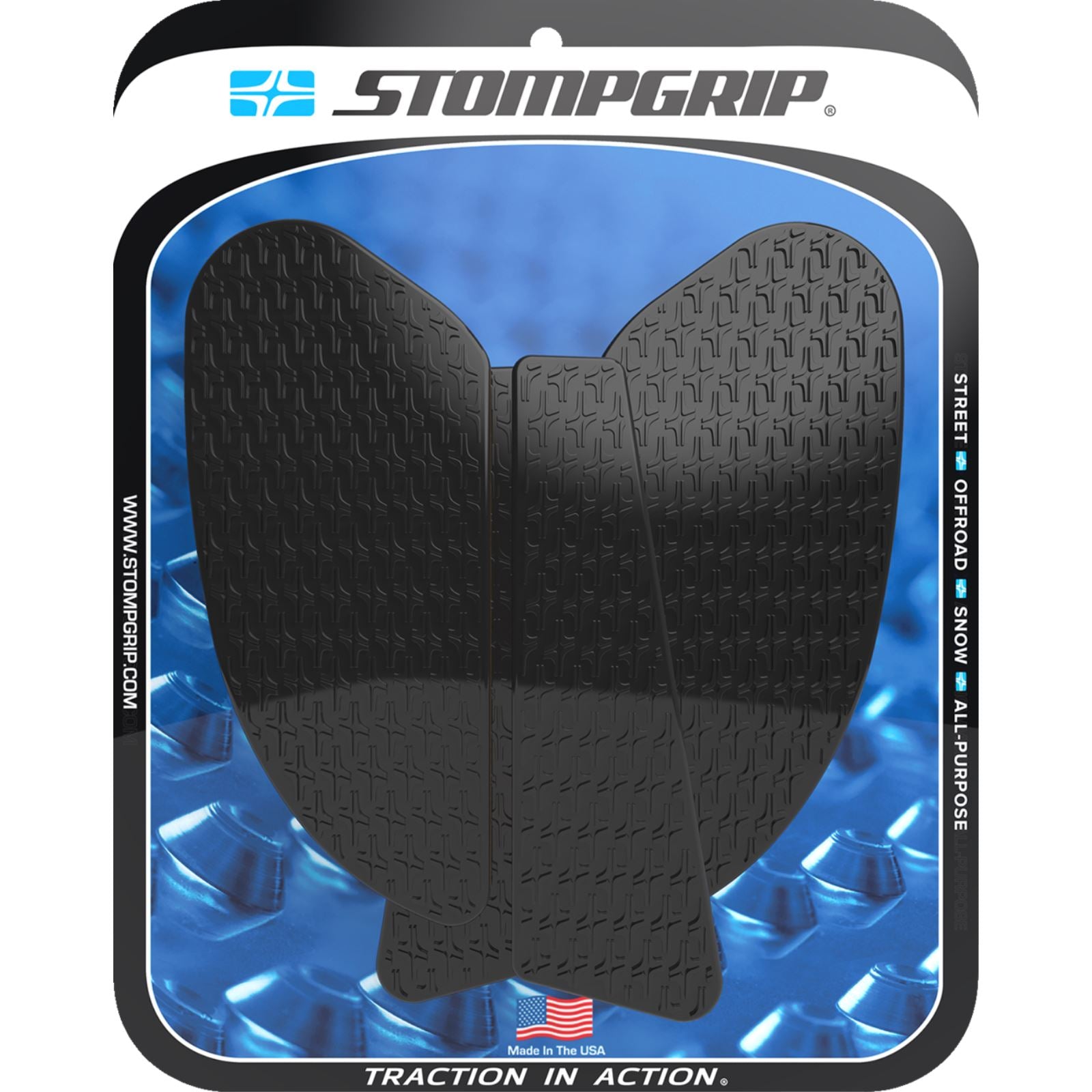 Stompgrip Traction Pad Tank Grips - Icon - Black for Z H2 [MPN: 55-14-0201B]_1731771