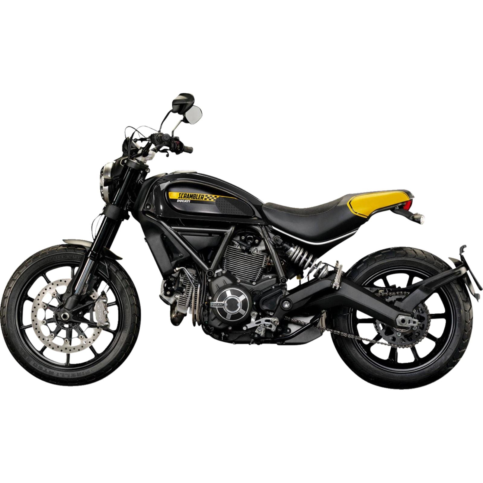 Stompgrip Traction Pad Tank Grips - Volcano - Black for Scrambler [MPN: 50-10-0007B]_1731753